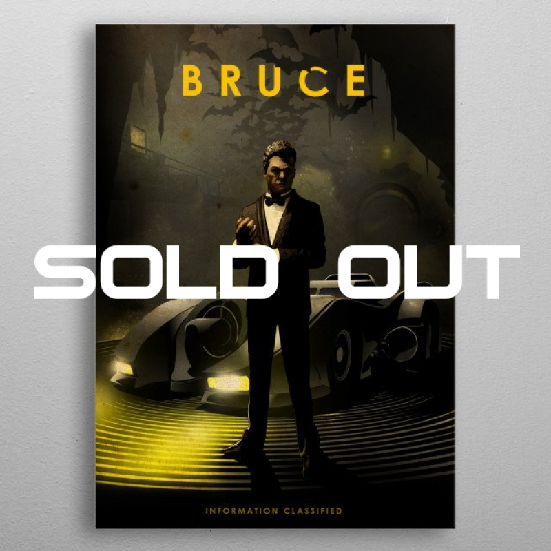 Displate Metall-Poster "Bruce with Information Classified" *AUSVERKAUFT*